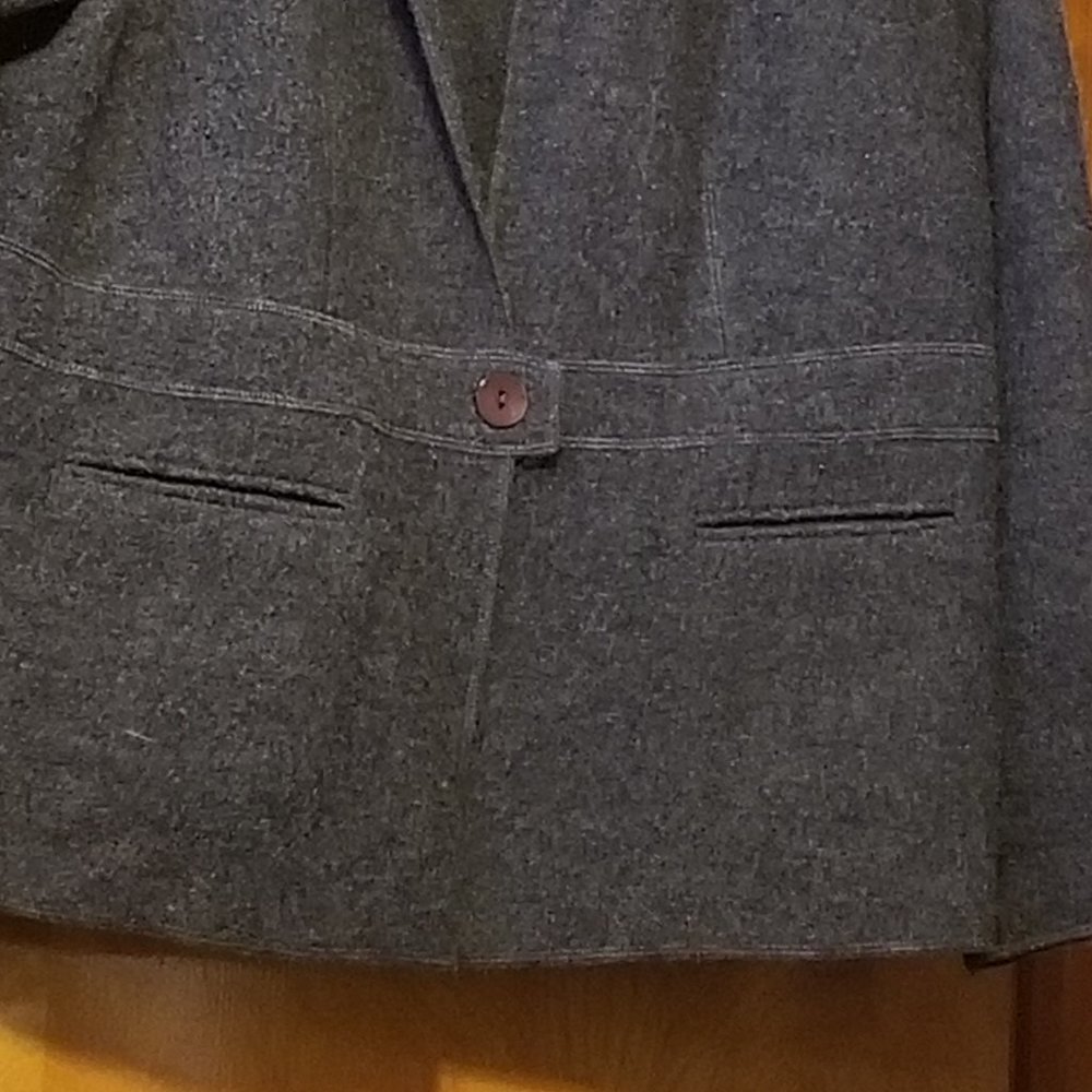 Slate Gray Single Button Talbots Jacket - image 6